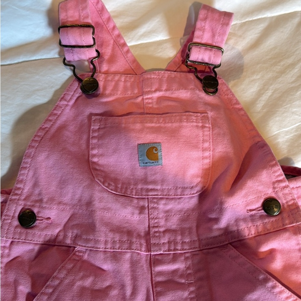 Carhartt Kids Bright Pink Overalls